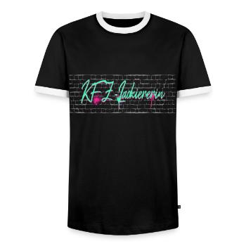 Autolackierer Abschluss-Geschenk KFZ-Lackiererin - Männer Kontrast-T-Shirt - Schwarz/Weiß - Vorne - AI Model Female 172 light (172cm) & AI Model Male 178 light (178cm)