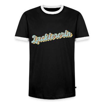 Maler Anstreicher Abschluss-Geschenk Lackiererin - Männer Kontrast-T-Shirt - Schwarz/Weiß - Vorne - AI Model Female 172 light (172cm) & AI Model Male 178 light (178cm)