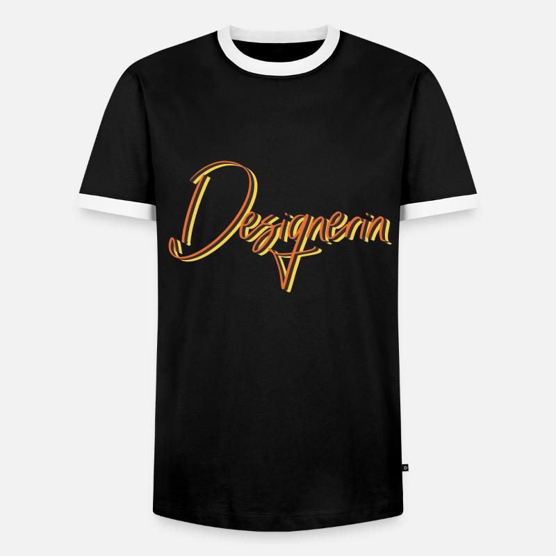 Illustrator Abschluss-Geschenk Designerin - Männer Kontrast-T-Shirt - Schwarz/Weiß