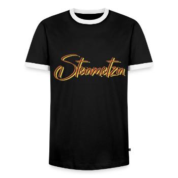Handwerker Abschluss-Geschenk Steinmetzin - Männer Kontrast-T-Shirt - Schwarz/Weiß - Vorne - AI Model Female 172 light (172cm) & AI Model Male 178 light (178cm)