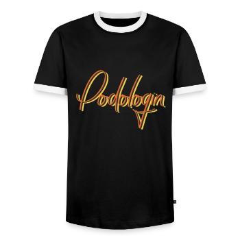 Fußpflege Abschluss-Geschenk Podologin - Männer Kontrast-T-Shirt - Schwarz/Weiß - Vorne - AI Model Female 172 light (172cm) & AI Model Male 178 light (178cm)