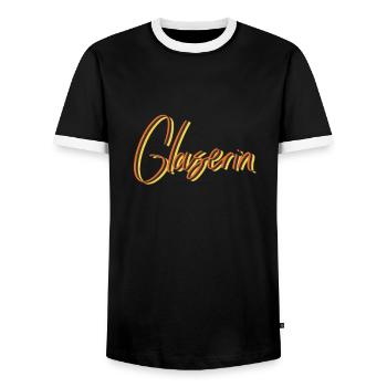 Glaserei Abschluss-Geschenk Glaserin - Männer Kontrast-T-Shirt - Schwarz/Weiß - Vorne - AI Model Female 172 light (172cm) & AI Model Male 178 light (178cm)