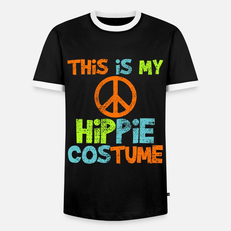 Hippy - Men's Ringer Shirt - black/white