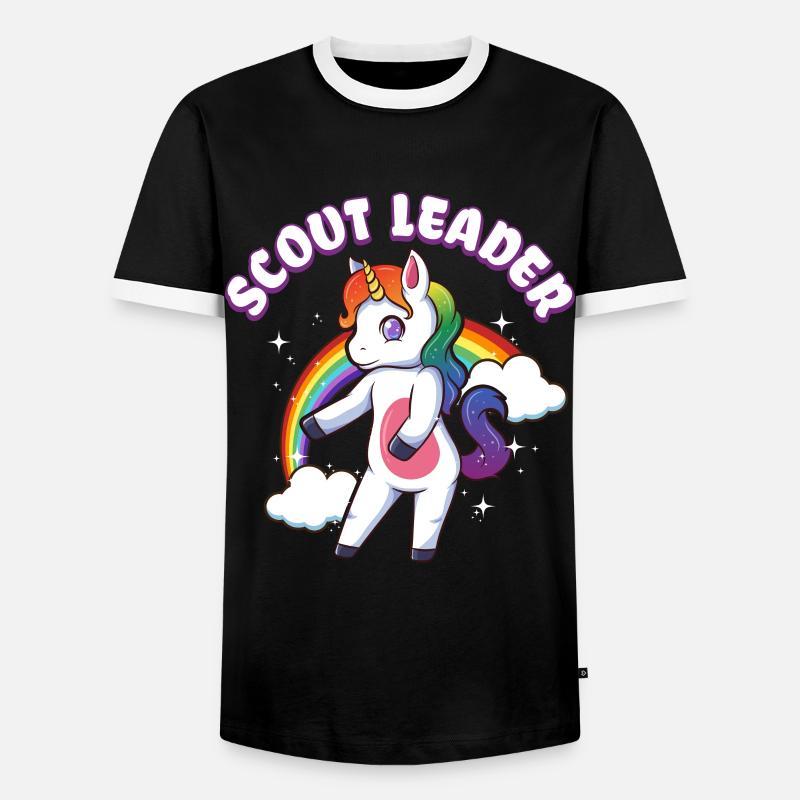 Scouting - Men's Ringer Shirt - black/white