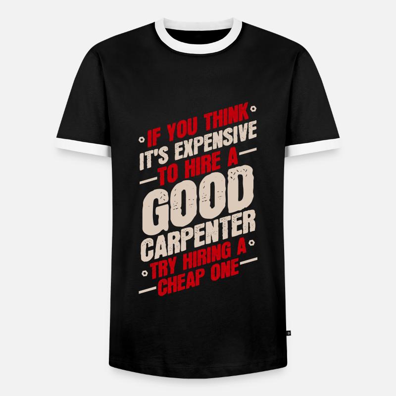 Carpenter - Männer Kontrast-T-Shirt - Schwarz/Weiß
