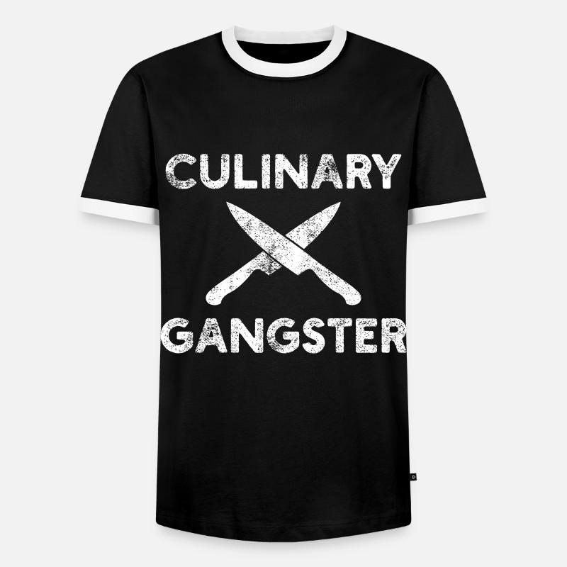 Koch Chefkoch Küchenchef - Männer Kontrast-T-Shirt - Schwarz/Weiß