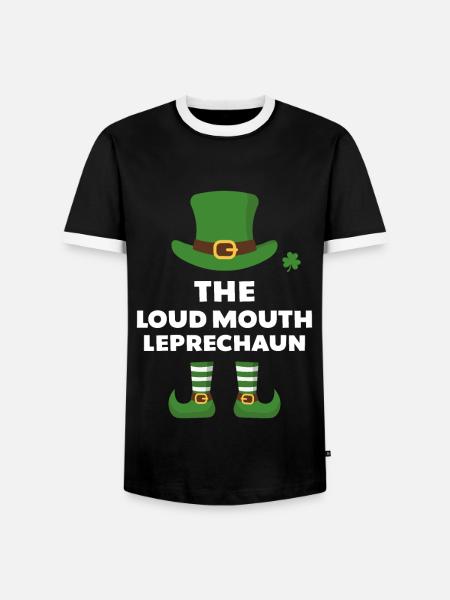 Der laute Kobold - Männer Kontrast-T-Shirt - Schwarz/Weiß