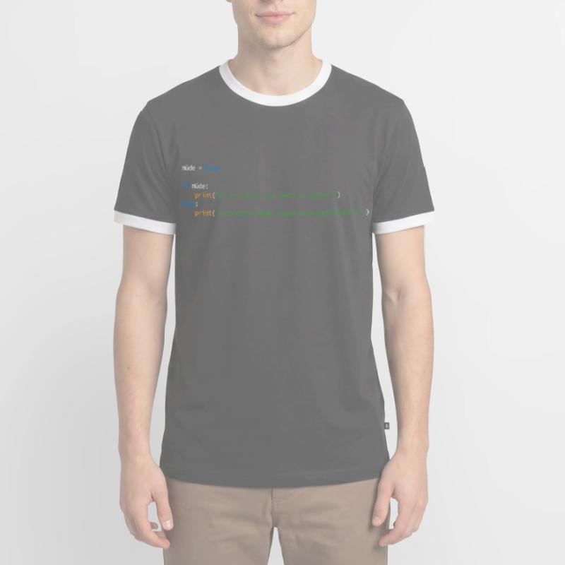 Programmierer Informatiker Nerd Softwareingenieur Männer Kontrast-T-Shirt