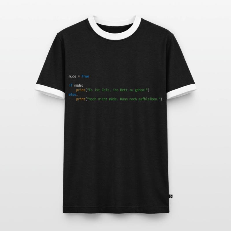 Programmierer Informatiker Nerd Softwareingenieur Männer Kontrast-T-Shirt