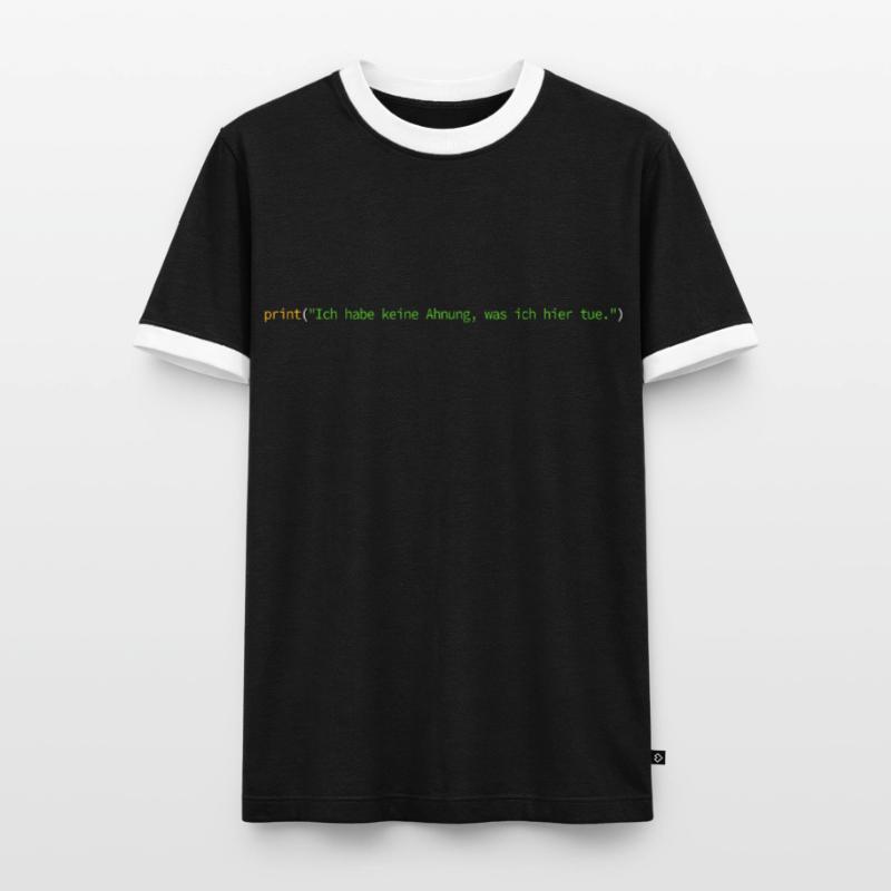 Programmierer Informatiker Nerd Softwareingenieur Männer Kontrast-T-Shirt