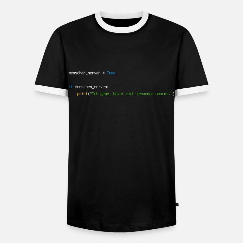 Programmierer Informatiker Nerd Softwareingenieur - Männer Kontrast-T-Shirt - Schwarz/Weiß