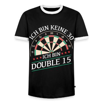 Birthday gift 30 years birthday boy - Men's Ringer Shirt - black/white - Front - AI Model Female 172 light (172cm) & AI Model Male 178 light (178cm)