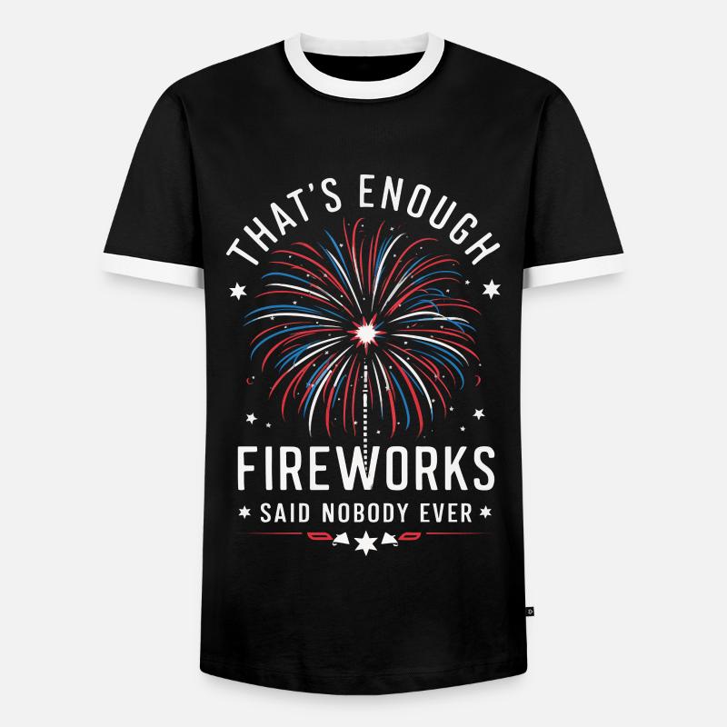 Pyrotechnics Fireworks Pyrotechnics - Men's Ringer Shirt - black/white