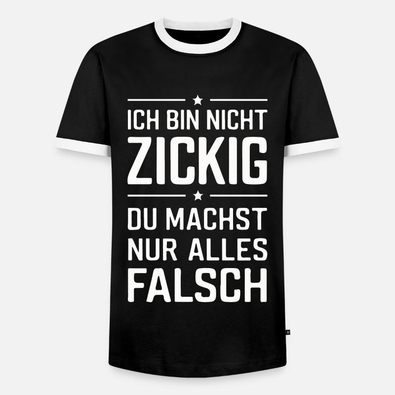 Sarcasm Irony Funny Sarcastic Sayings - Men's Ringer Shirt - black/white