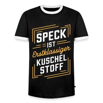 Sarcasm Irony Funny Sarcastic Sayings - Men's Ringer Shirt - black/white - Front - AI Model Female 172 light (172cm) & AI Model Male 178 light (178cm)