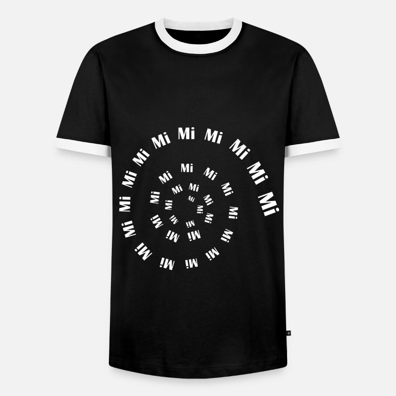 Mimimi - Men's Ringer Shirt - black/white