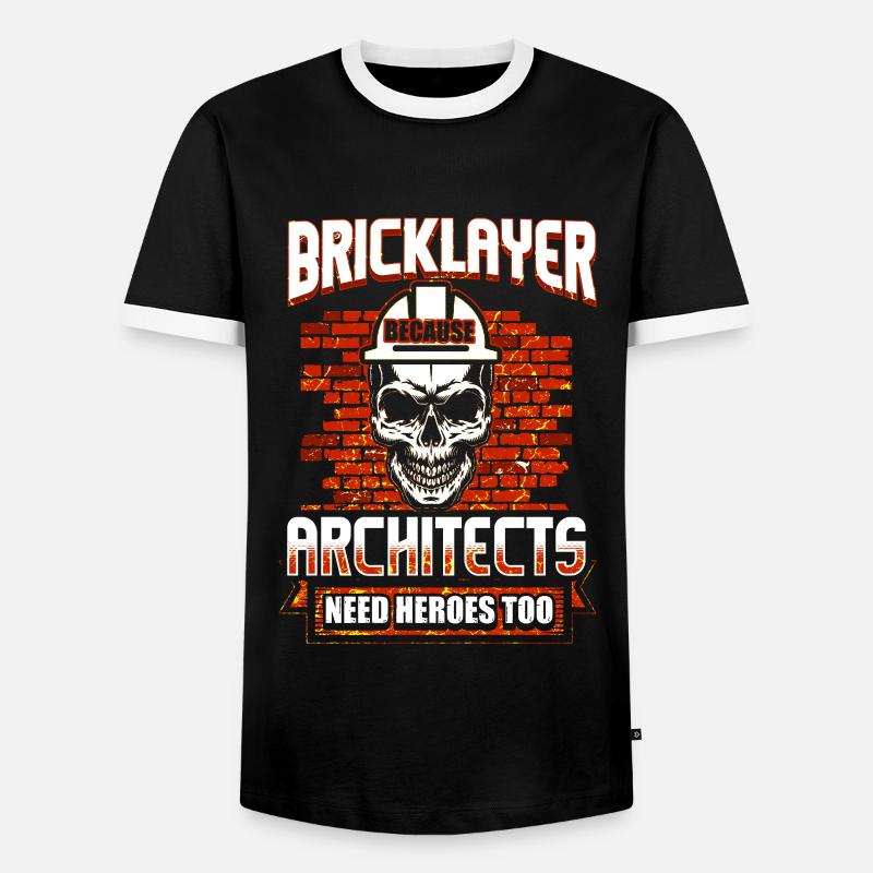 Bricklayer bricklayer - Men's Ringer Shirt - black/white