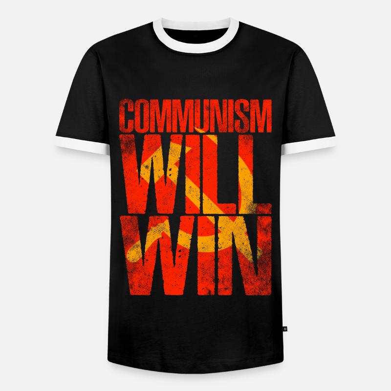 Kommunismus wird siegen - Männer Kontrast-T-Shirt - Schwarz/Weiß