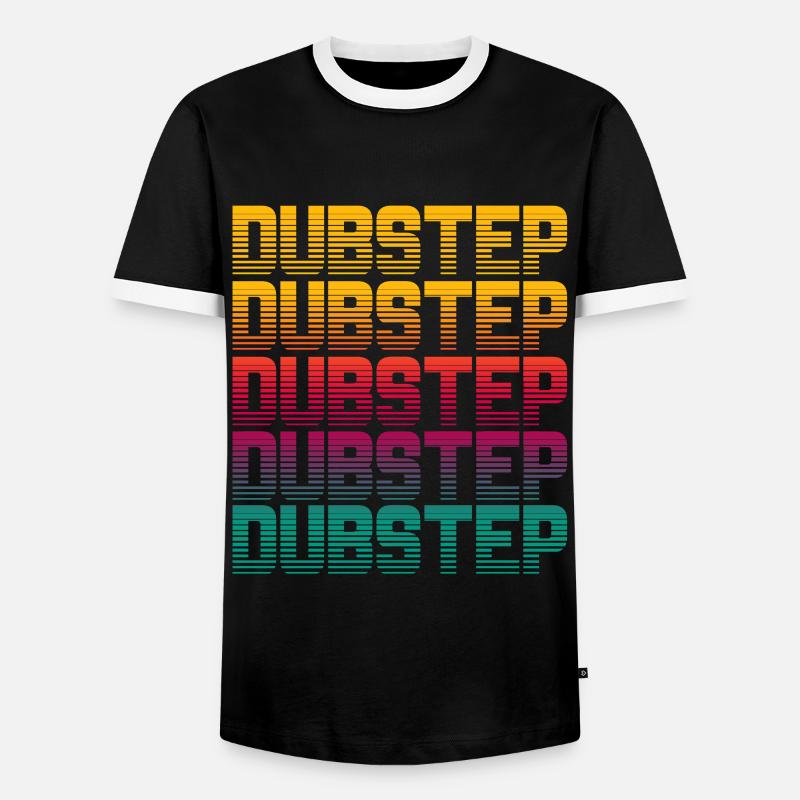 Dubstep - Männer Kontrast-T-Shirt - Schwarz/Weiß