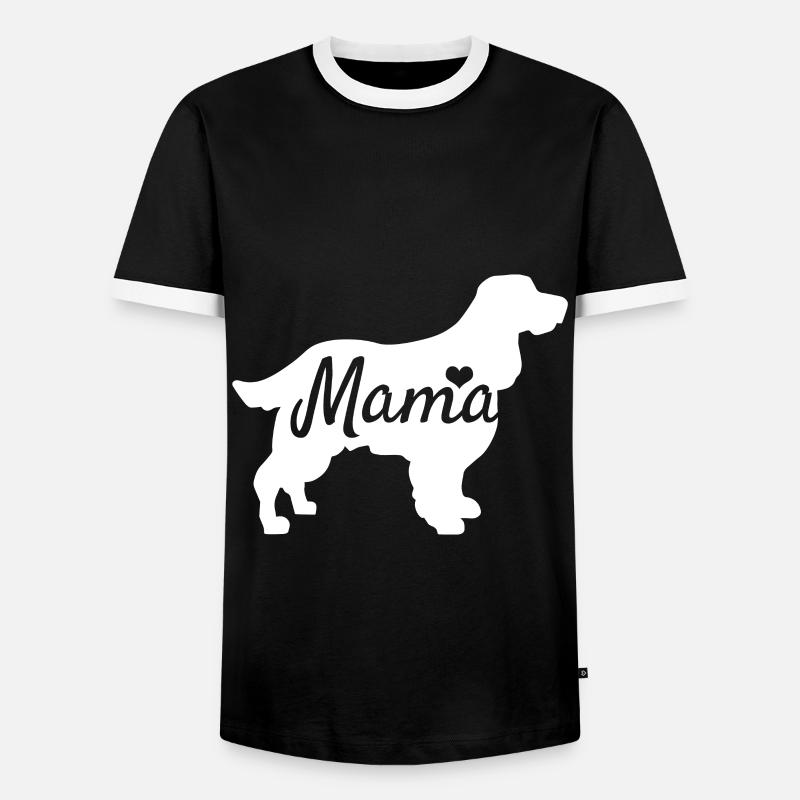 Cocker spaniel - Men's Ringer Shirt - black/white