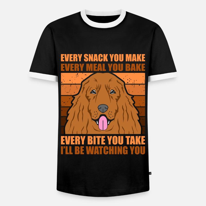 Cocker spaniel - Men's Ringer Shirt - black/white