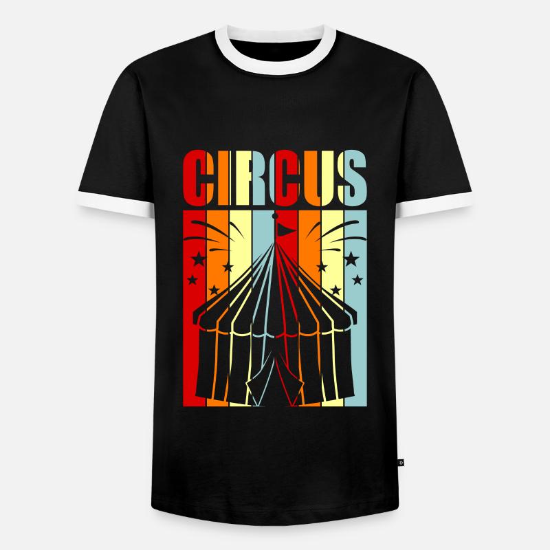 circus - Men's Ringer Shirt - black/white