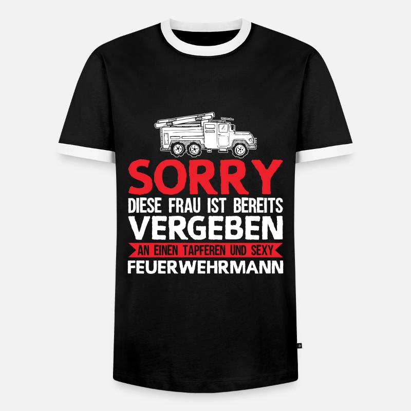 Firefighter Firefighter Gift - Men's Ringer Shirt - black/white