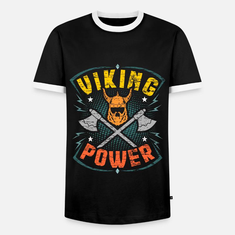 Wikinger Vikings - Männer Kontrast-T-Shirt - Schwarz/Weiß