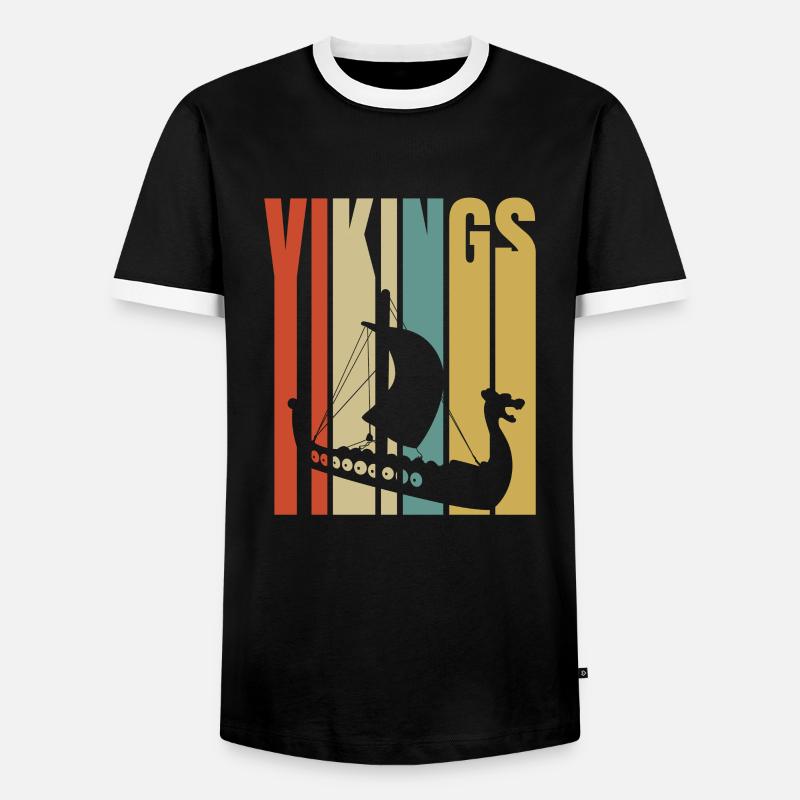 Vikings Vikings - Men's Ringer Shirt - black/white