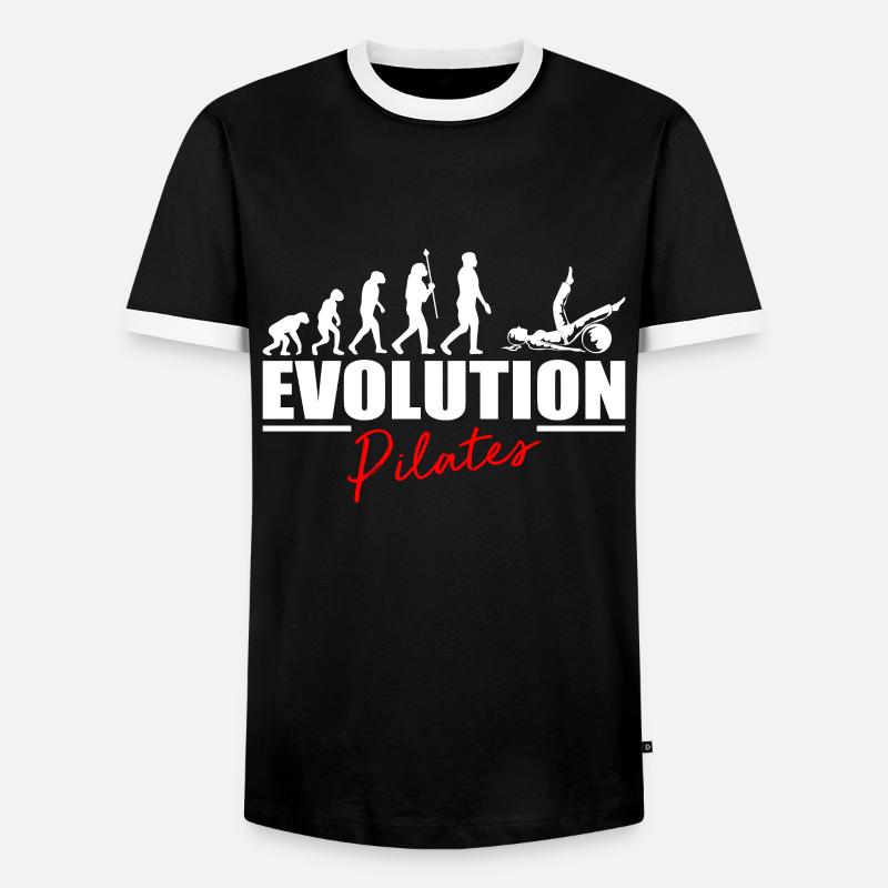 Pilates Übungshemd Geschenkidee - Männer Kontrast-T-Shirt - Schwarz/Weiß
