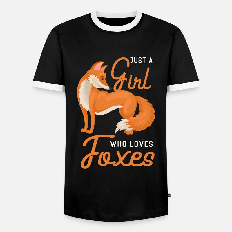 Fox - Men's Ringer Shirt - black/white