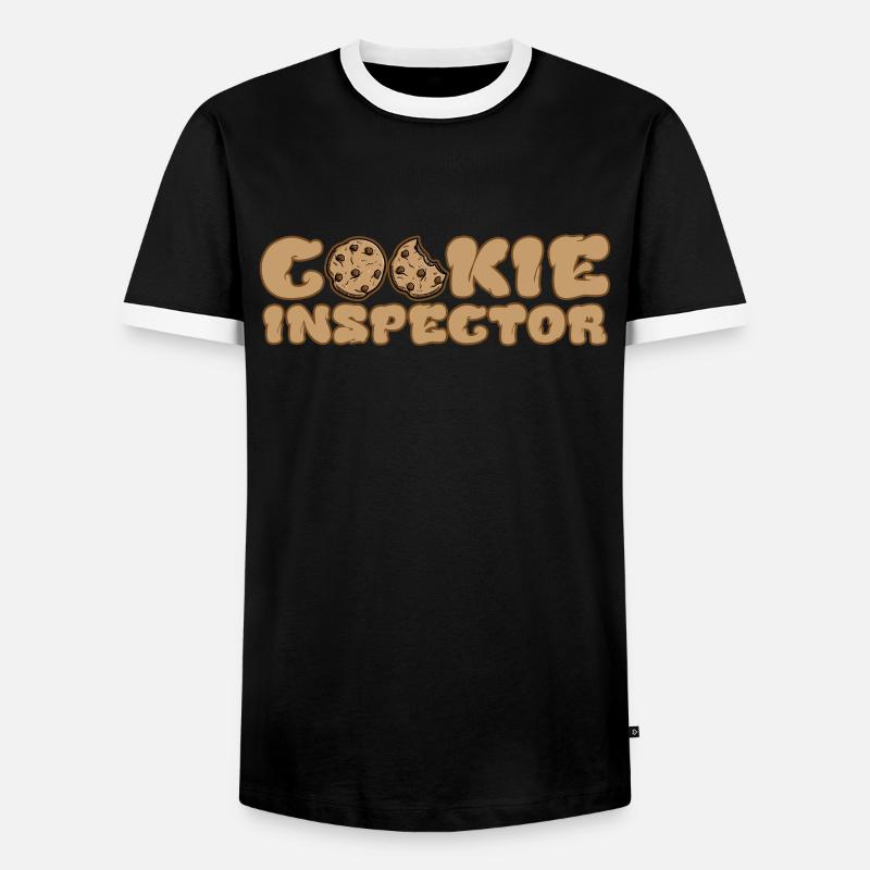 Backen - Männer Kontrast-T-Shirt - Schwarz/Weiß