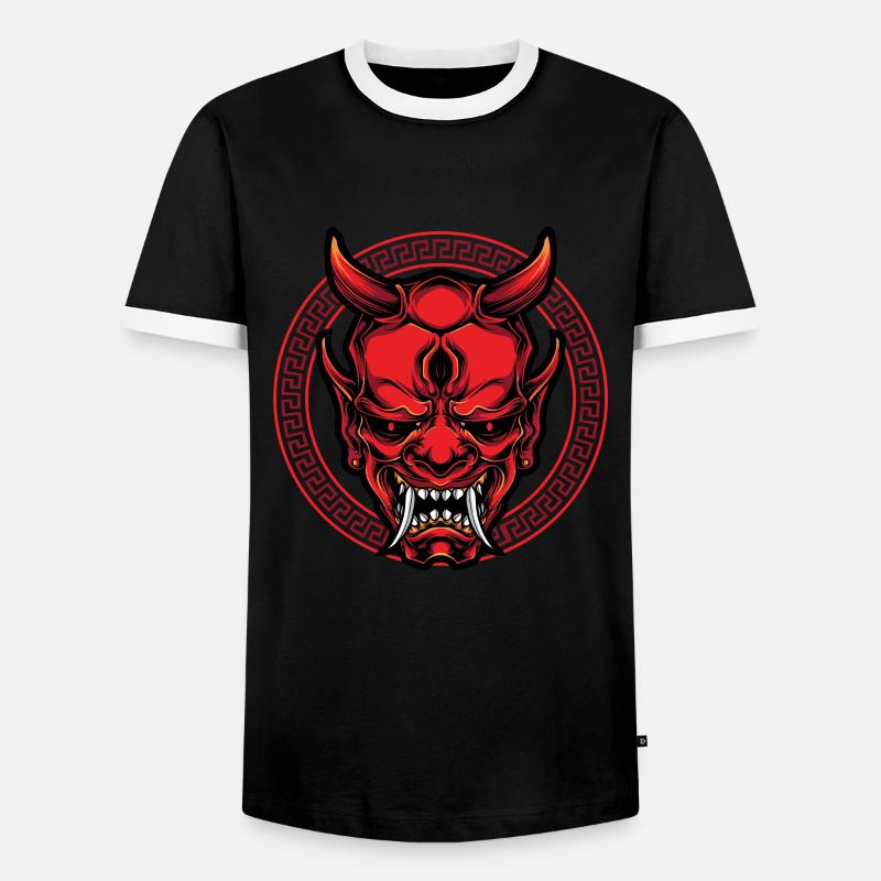 Teufel Dämon Coole Geschenkidee - Männer Kontrast-T-Shirt - Schwarz/Weiß