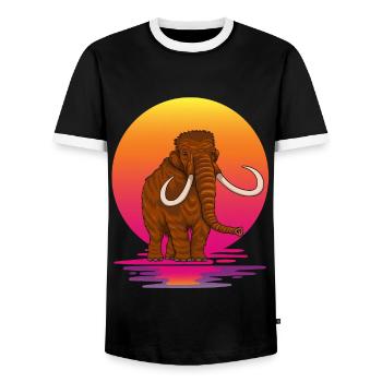 Mammut - Männer Kontrast-T-Shirt - Schwarz/Weiß - Vorne - AI Model Female 172 light (172cm) & AI Model Male 178 light (178cm)