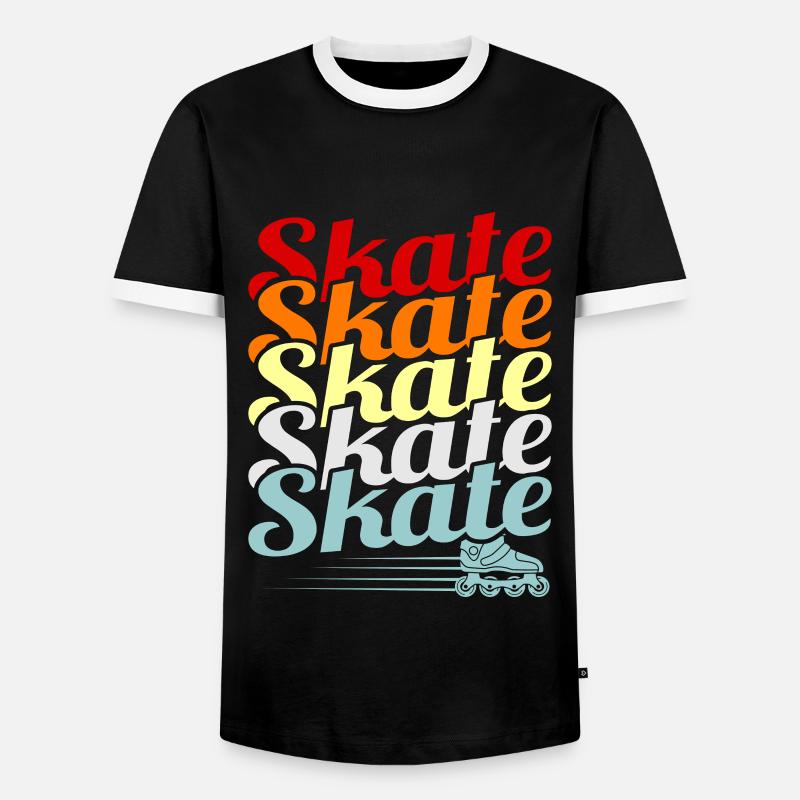 Inline skating - Men's Ringer Shirt - black/white