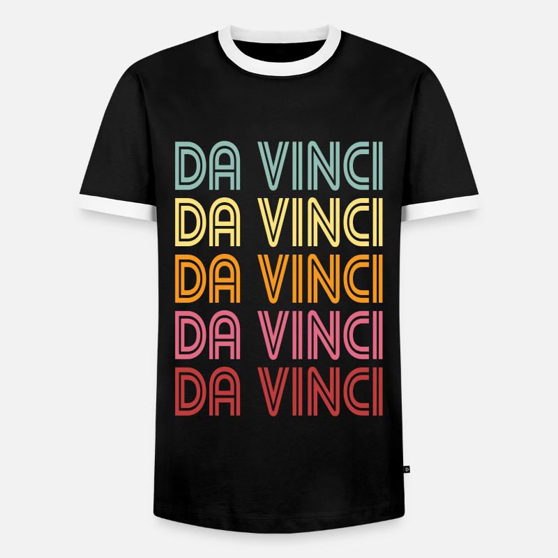 Leonardo Da Vinci - Men's Ringer Shirt - black/white