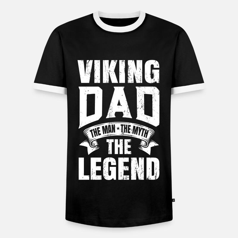 Wikinger - Männer Kontrast-T-Shirt - Schwarz/Weiß