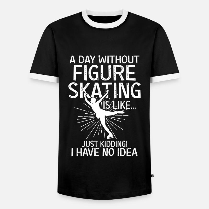 Figure skating - Men's Ringer Shirt - black/white