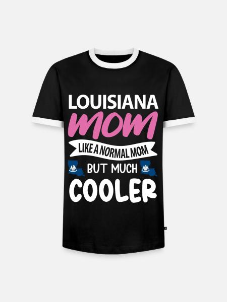 Louisiana mutter geschenk - Männer Kontrast-T-Shirt - Schwarz/Weiß