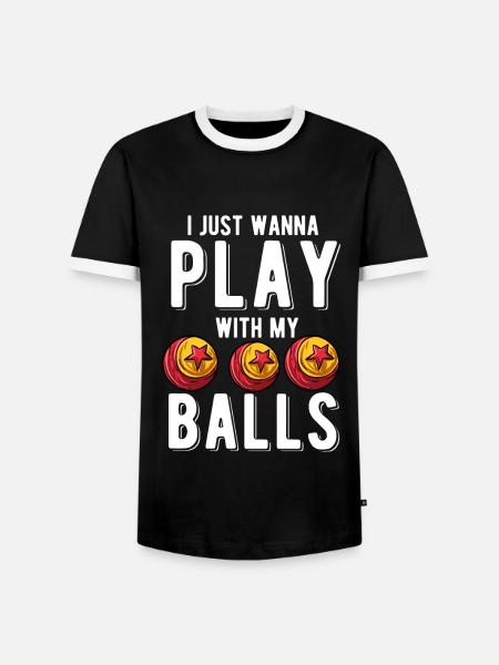 Jonglieren - Männer Kontrast-T-Shirt - Schwarz/Weiß