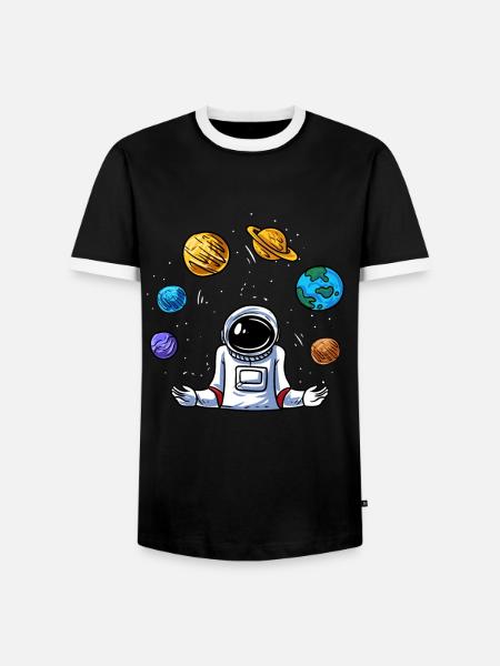 Jonglieren - Männer Kontrast-T-Shirt - Schwarz/Weiß