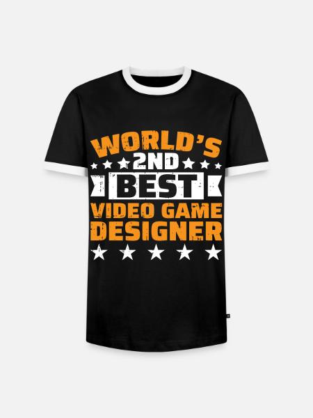 Video Game Designer - Männer Kontrast-T-Shirt - Schwarz/Weiß