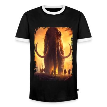 Mammut - Männer Kontrast-T-Shirt - Schwarz/Weiß - Vorne - AI Model Female 172 light (172cm) & AI Model Male 178 light (178cm)