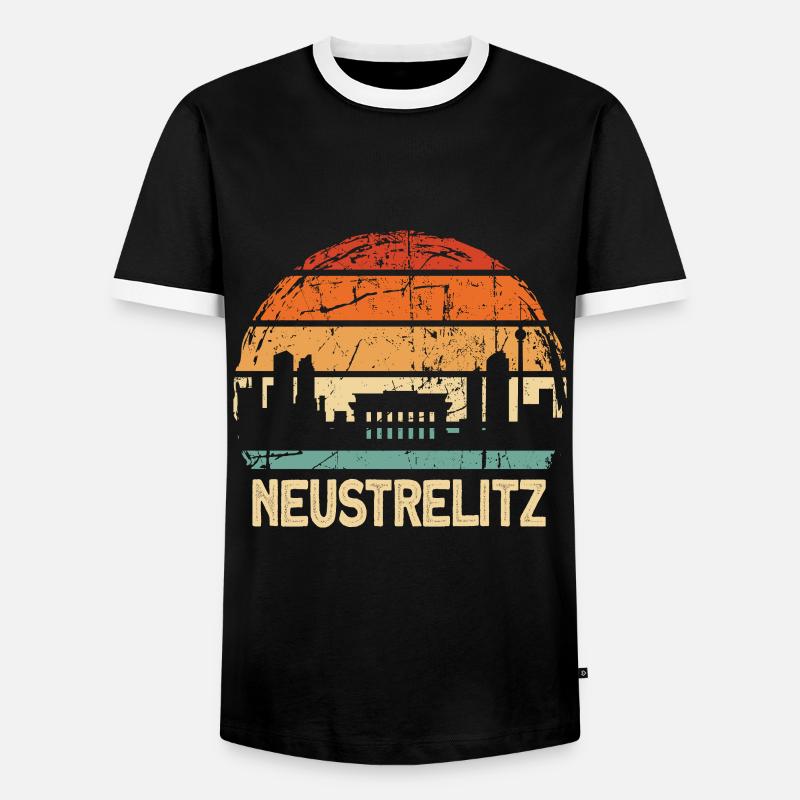 Neustrelitz - Men's Ringer Shirt - black/white