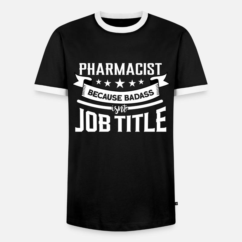 Pharmacist - Men's Ringer Shirt - black/white