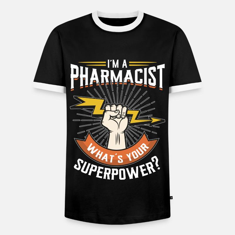 Pharmacist - Men's Ringer Shirt - black/white