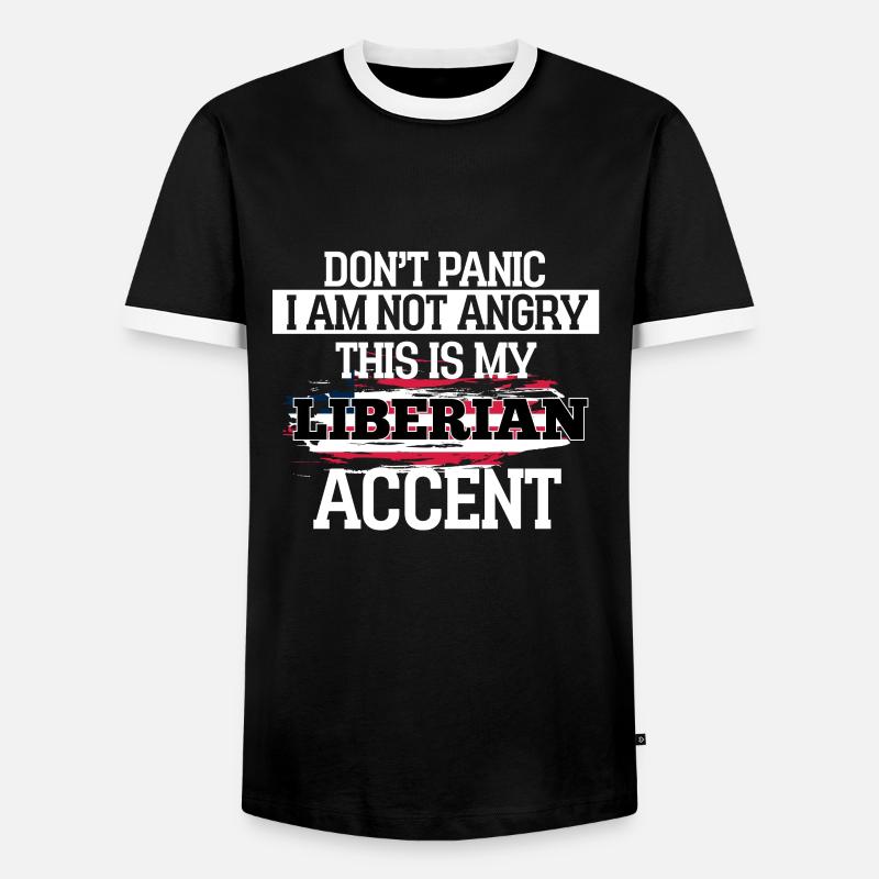 Kongo - Männer Kontrast-T-Shirt - Schwarz/Weiß