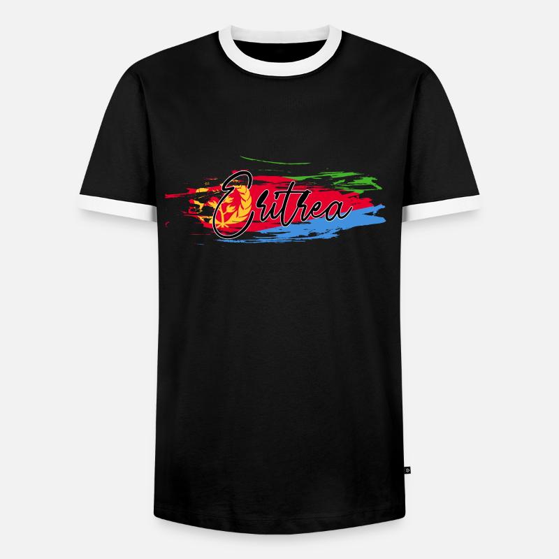 Eritrea - Men's Ringer Shirt - black/white