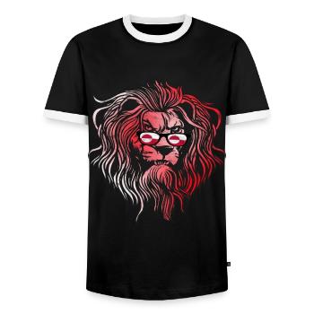 Groenland - T-shirt contrasté Homme - noir/blanc - Devant - AI Model Female 172 light (172cm) & AI Model Male 178 light (178cm)