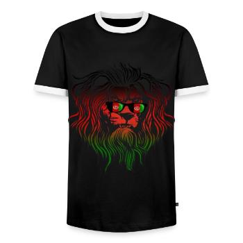 Afghanistan - Männer Kontrast-T-Shirt - Schwarz/Weiß - Vorne - AI Model Female 172 light (172cm) & AI Model Male 178 light (178cm)